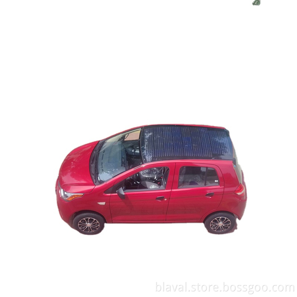 Chinese high speed 100KM/h RHD electric solar car with lithium battery